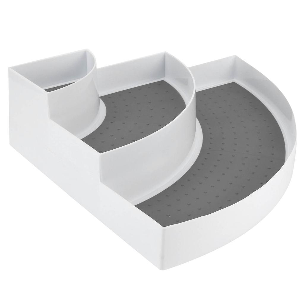 Kitchen Cabinet 3 Tier Corner Shelf Organizer Spice Seasoning Bottle Holder Rack Storage Tool