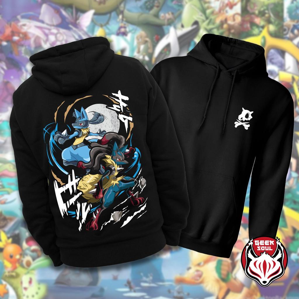 Japońskie Klasyczne Anime Pokémon Graficzne Bluzy Oversize Męskie Damskie Bluza z Kapturem Długi Rękaw Polar Ciepła Streetwear Damska Męska Dres