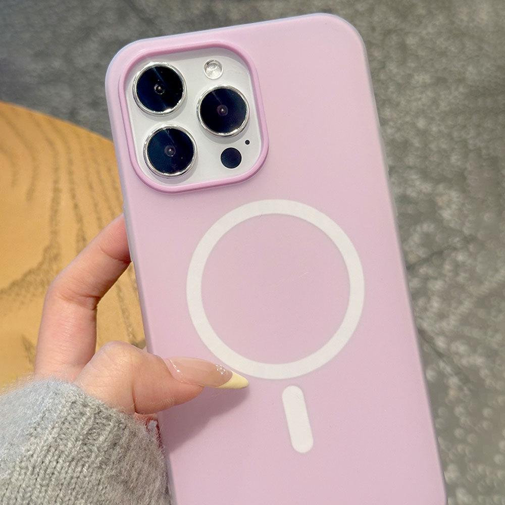 Magnetic Jelly Case: 2-in-1 Skin-Feel Protective Cover for Apple iPhone 14, 15, and 16, with Anti-Drop Design