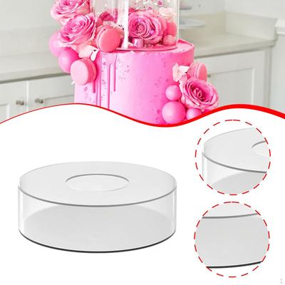 Acrylic Cake Display Stand Riser Centerpiece Desktop Fillable Dessert Holder for Celebration