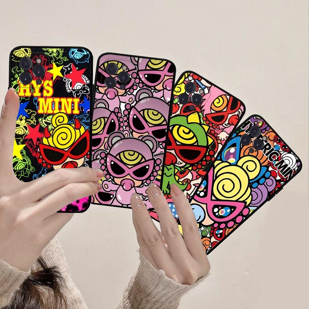 Japan Fashion Hysteric Mini Silicone Phone Case Silicone Soft For Iphone 15 14 13 12 11 Pro Mini XS MAX 8 7 6 Plus X XS XR Cover