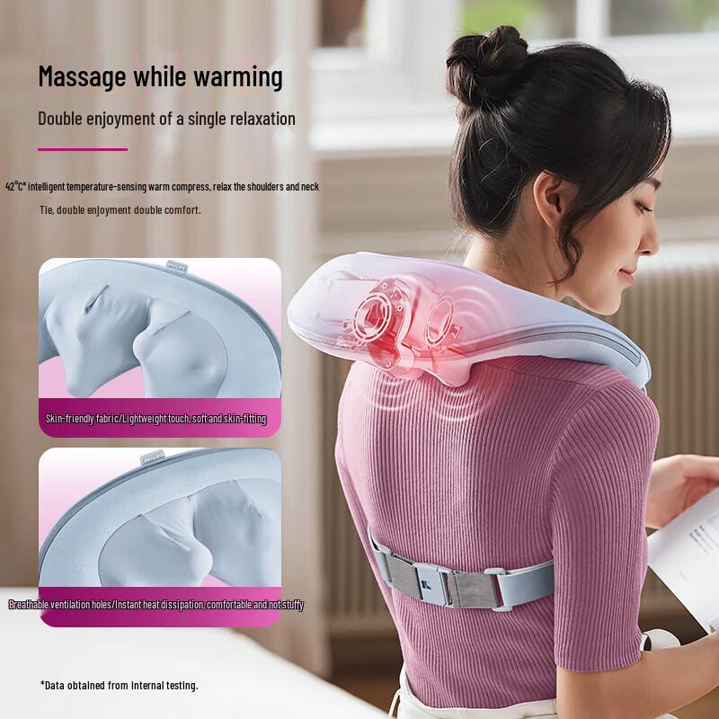 Philips 3D Kneading Neck and Shoulder Massager with Heat CN plug (adapter included)