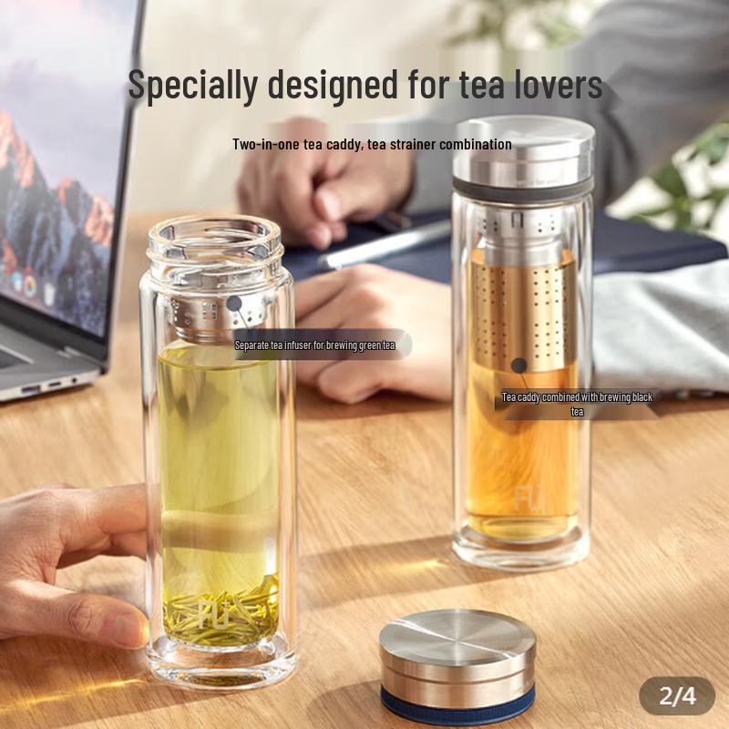 Fuguang Classic Double-Wall Glass Tumbler