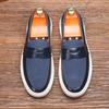 Fashion Fashion Men's Casual Slip-on Leather Shoes Men Classic Buckle Loafers Moccasins Mens Outdoor Board Shoe Driving Flats