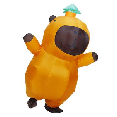 Mascot Costume Kapibala Inflatable Suit Brown Animal Wear Clothing Prop Cartoon Doll Stage Performance Cosplay Clothing