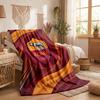 Coperta in Pile Tema AS Roma Morbida e Accogliente Coperta in Peluche per Camera da Letto Divano Viaggio