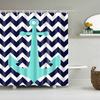 Sea Beach Shell Printed Anchor Octopus Pattern Shower Curtain Bathroom Curtains With Hooks Waterproof Products Bathroom Decor
