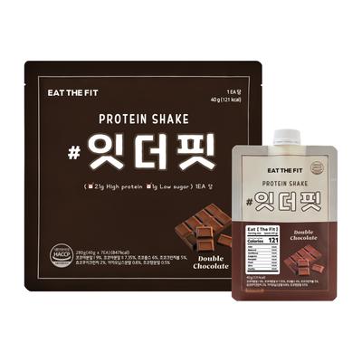 Eat The Fit Protein Shake Double Chocolate Flavor, 40g X 7 Packs