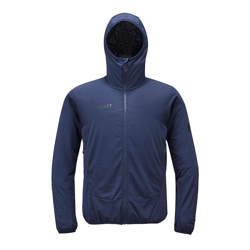 

[Millet] climbing fleece midler mesh hoodie MIV01933 men s Sapphire (NEW LOGO)