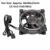 7 Blades PC Case Fan 5V PWM ARGB Case Fan LED Lighting 80mm PWM ARGB Case Fan  CPU Cooler