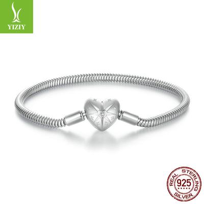 Xingmang Liebe DIY Grundlegendes Schlangenknochen-Armband, Personalisiertes Mode- und Vielseitiges S925 Sterling Silber Armband
