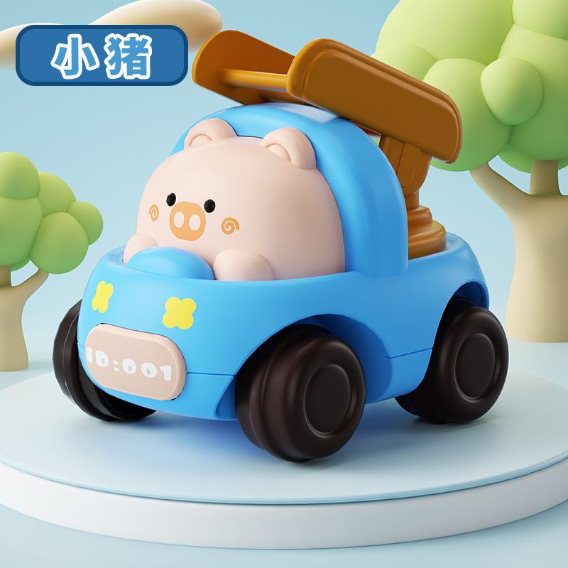 Inertia Toy Car Animal Modeling Engineering Car Inertial Drive Excavator High Quality Interactive Sliding Car Children's Gift Idea