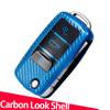 Tpu Carbon Pattern Car Key Case Cover For VW Volkswagen Polo Tiguan Passat B5 B6 B7 Golf MK4 5 6 Jetta Lavida For Skoda