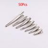 20-50 Pezzi/lotto 25/30/40/45mm Base per Pinza per Capelli a Dente Singolo in Metallo a Coccodrillo Per Fai da Te Fermagli Gioielli Componenti Accessori