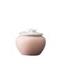 Pink Ceramic Tea Pot with Lid, Coffee Rganizer, Sugar Storage Jars, Moisture Proof, Kitchen Container