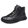 Winter new fashion simple cotton shoes men's high-top warm piled thickened casual snow boots