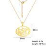 Teamer Stainless Steel Necklace for Women Music Note Instrument Guitar Pendant Charms Gold Plated Fashion Jewelry Romantic Gift