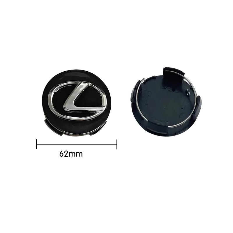 4 szt. 62 mm Nakładka na środek piasty koła samochodowego Emblemat Naklejka na koło Do Lexus CT ES GS NX IS250 CT200h IS300h ES300h Akcesoria samochodowe