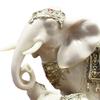 Elephant Family Statues Standing Figurines Multipurpose 21x10.5x15.5cm Tabletop Decoration for Livingroom Fine Workmanship