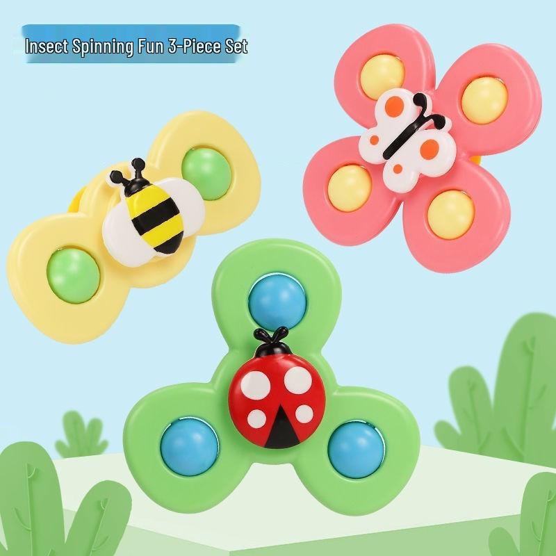 Suction Cup Fidget Spinner Teether for Infants - Early Learning Toy