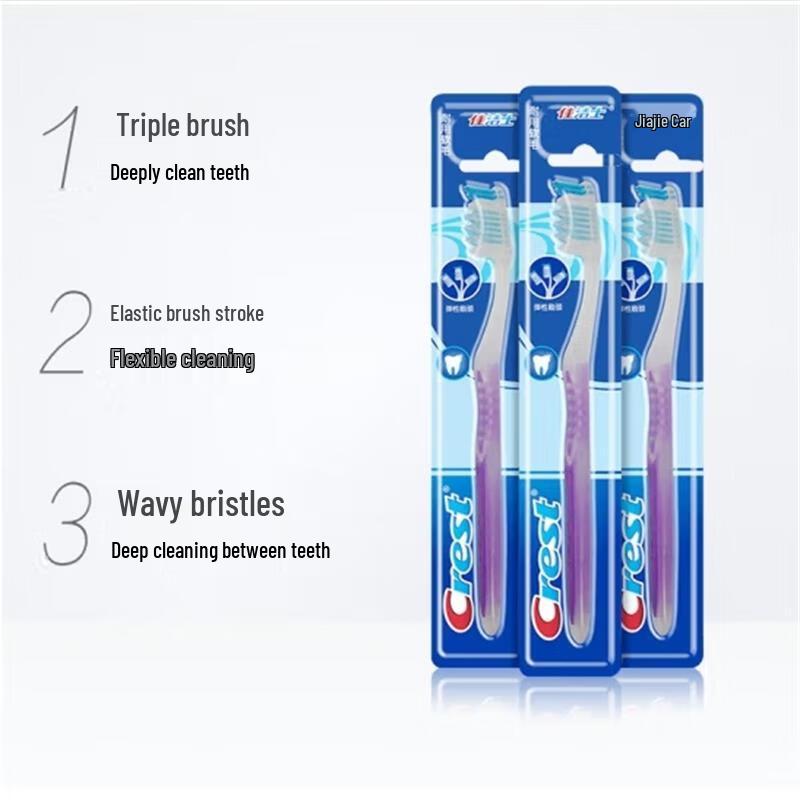 Crest Triple Care Ultra-Soft Toothbrush, 6-Pack