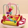 Wooden Multifunctional Bead Maze Trolley for Infant and Toddler Intellectual Development