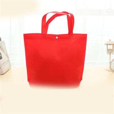 Shopping Bag Non-Woven Spot Buckle Folding Hot Pressing Bag Blank High-Grade Handbag Bag Handbag