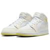 Air Jordan 1 Mid GS Sail Light Laser Orange Kids Sneakers Cream White FD8780-181