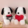 2025 Snoopy Love Heart Bouquet Plush Toy Pillow - Birthday Gift for Girls and Kids