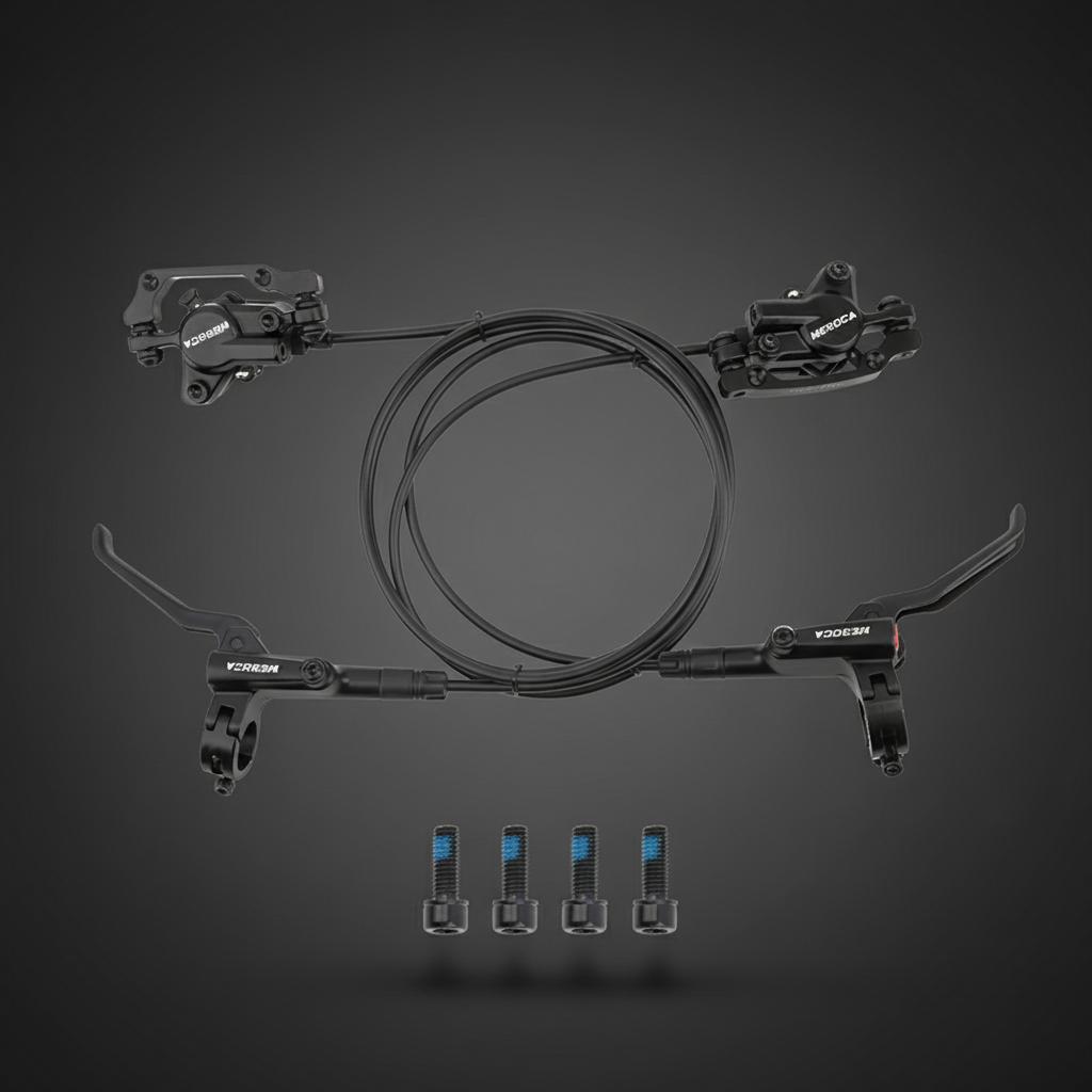 Hydraulic Disc Brake Dual Piston Mountain Bike Brakes Compatible with Multiple Models