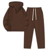 European Women's Two-Piece Sportswear Set: Half-Zip Sweatshirt & Wide-Leg Pants