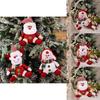 Christmas Decor Red Santa Claus Hanging Ornament With Polyester Material For Holiday Celebration