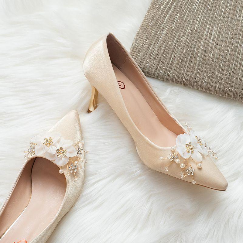 Toast Shoes Wedding Shoes Bridal Shoes New Chinese Wedding Show Clothes Wedding Dress Toasting Clothes Three Wear High Heels