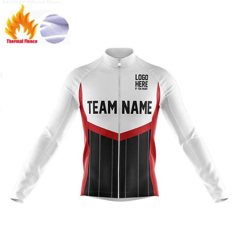 

Personalized Customized Team Winter 2026 Winter Fleece Warm Cycling Suit Set Mountain Bike Warm Cycling Set Long Sleeves Thermal Fleece Bike Clothing XS