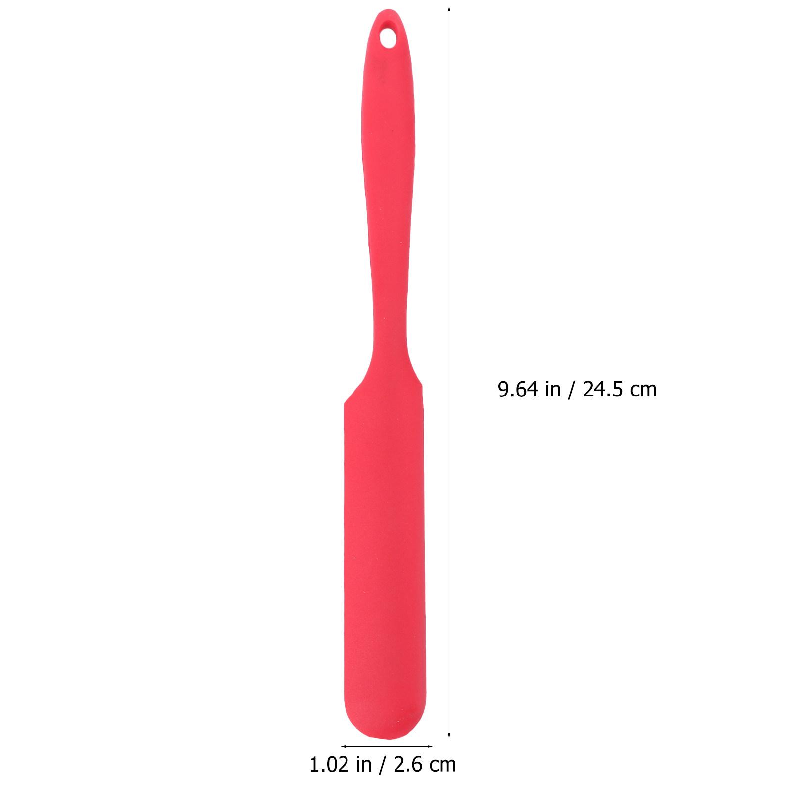 

Heat Resistant Silicone Spatula Scraper Long Grip Baking Essential for Dough Cream Mixing Scraping Non Stick Pans Dishwasher красный