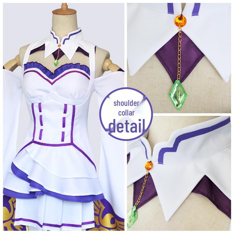 Re:Zero Emilia Women’s Anime Cosplay Costume