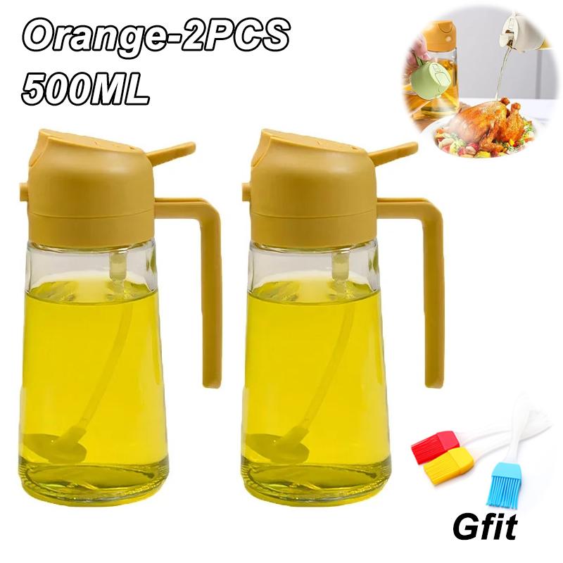Plastic Automatic Opening and Closing Pouring Oil Spray Bottle Leak-proof Large Capacity Soy Sauce Vinegar Seasoning Bottle