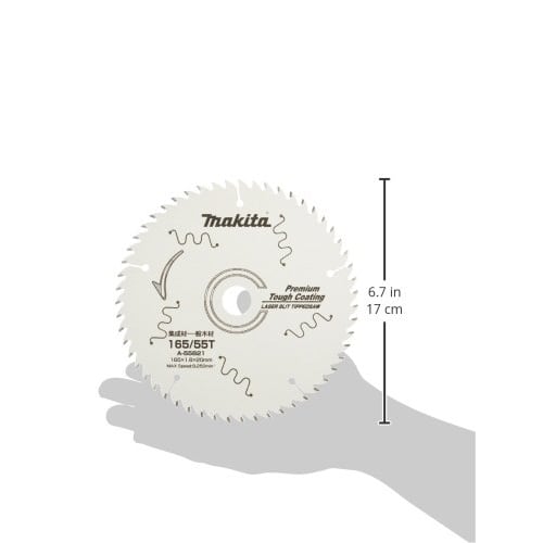 Makita Chip Saw Premium Tough Coating Outer Diameter 165mm Number of Blades 55 A-55821