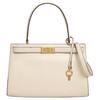 TB Lee Radziwill Matte Gold Buckle Key Pendant Leather Handbag Shoulder Bag Small Women Handbags White 55814-122