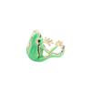 Zinc Zinc Alloy Creative Frog Ring Enamel Finger Ring Exquisite Green Frog Ring  Gift