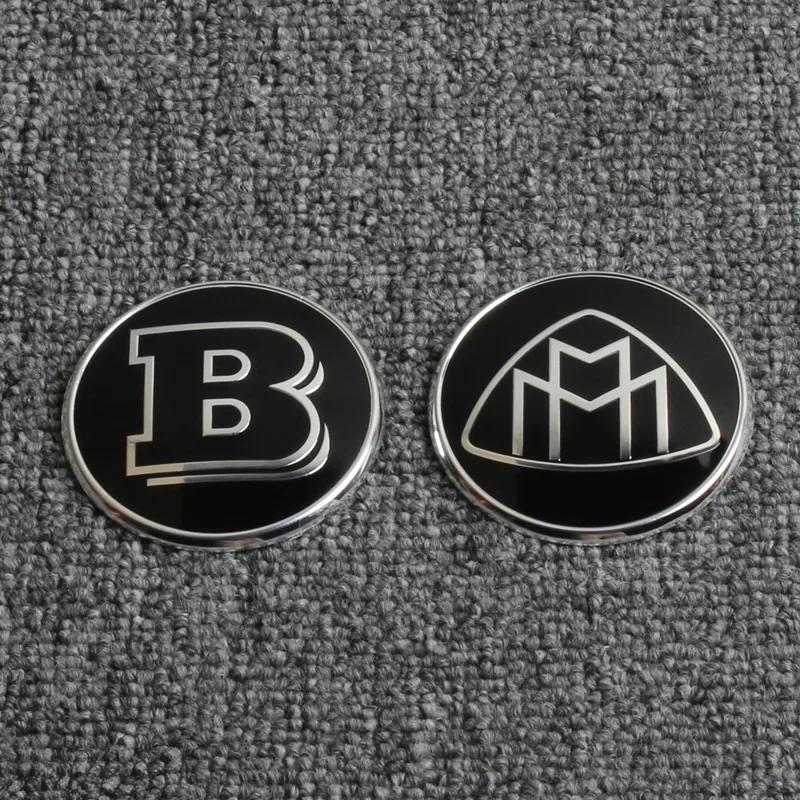 2025 Hot For Benz 1PCS 52/58/73mm Maybach BRABUS Steering Wheel Badge Emblem Decorative Sticker For Mercedes Benz GLA C E S Clas