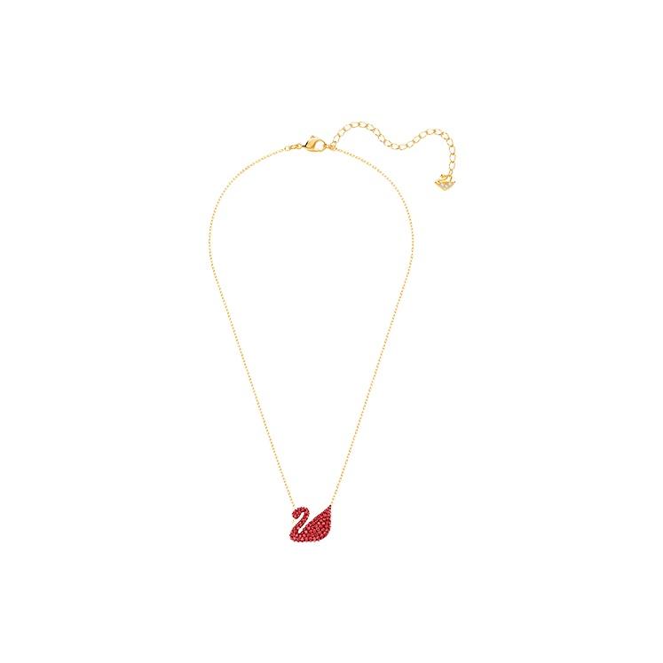 Swarovski Swan Gold Plated Pendant Large Imitation Crystal Necklace Women Necklace 5465400