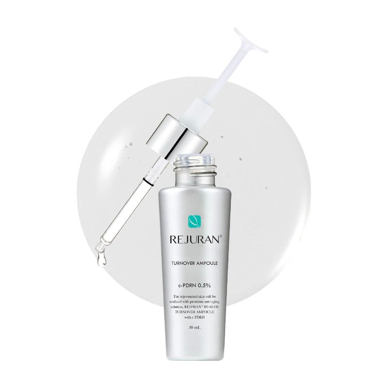 Rejuran Ampulka 30ml(Turnover Ampule/ Healer Dual Effect Ampule) S c-PDRN zlepšuje funkci přirozeného obratu pokožky unavených, stresovaných,