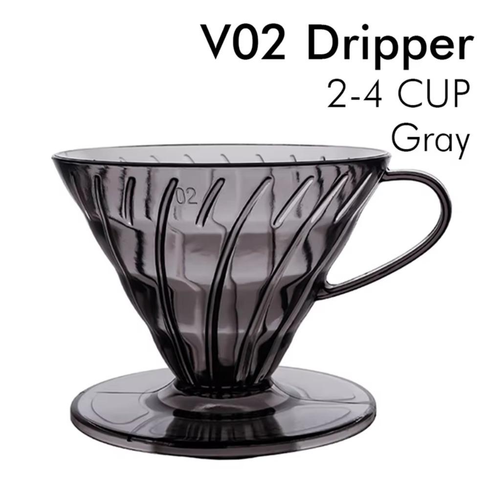Plastic Coffee Filter Cup V shaped 60 Spiral Hand Filter New Coffee Hand Dripper  Party