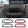 For Mercedes Benz SLK R172 2011-2015 2016 SLC 2016-2020 Car Seat Headrest Panel Interior Real Soft Carbon Fiber Trim Sticker