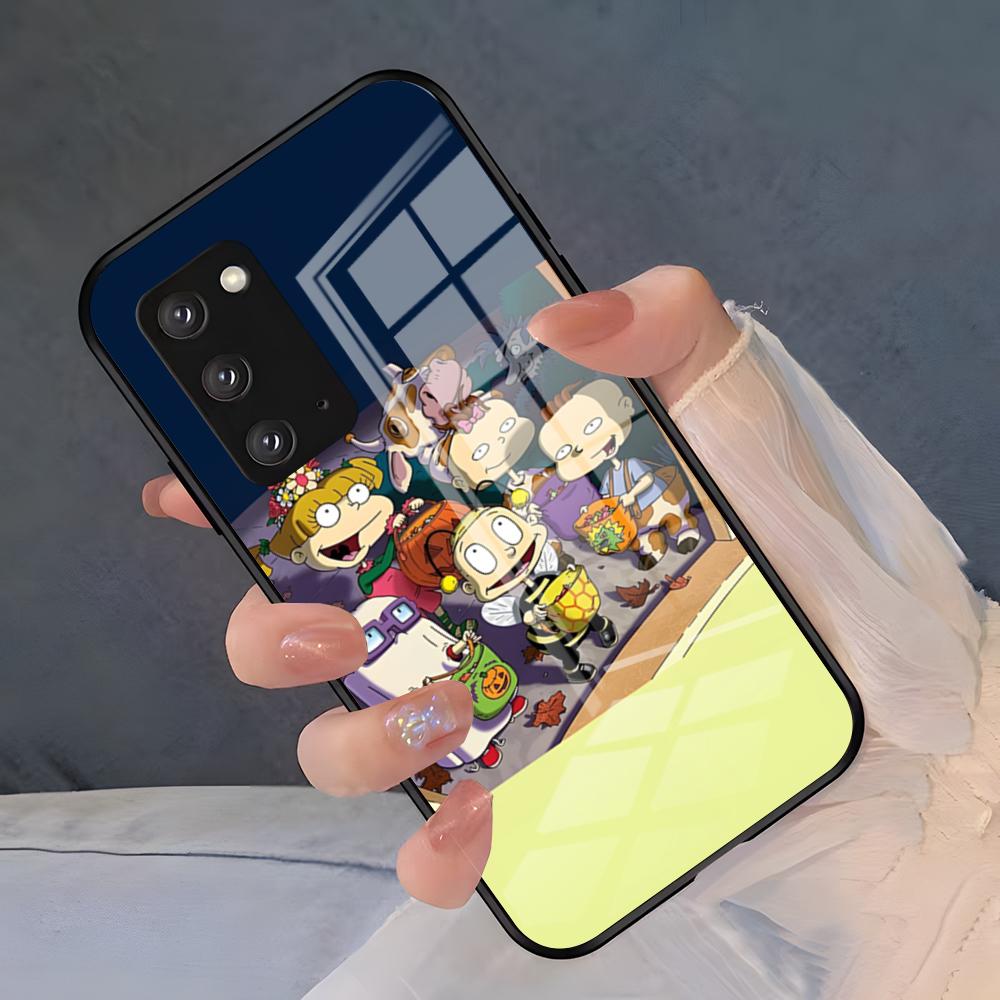 Cartoon R-Rugrats Phone Case For Samsung S26 S25 Plus S20 S20 Plus S22 Ultra S23 FE S21 Plus S21 Ultra Glass Cover