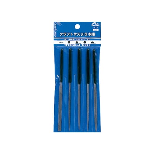 Mineshima Craft File Set of 5, Hobby Tool H-14