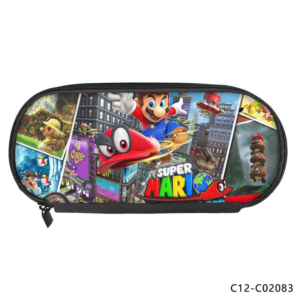 Animation Peripheral Single-layer Children's Pencil Bag Vertical Square Polyester Student Stationery Pencil Bag