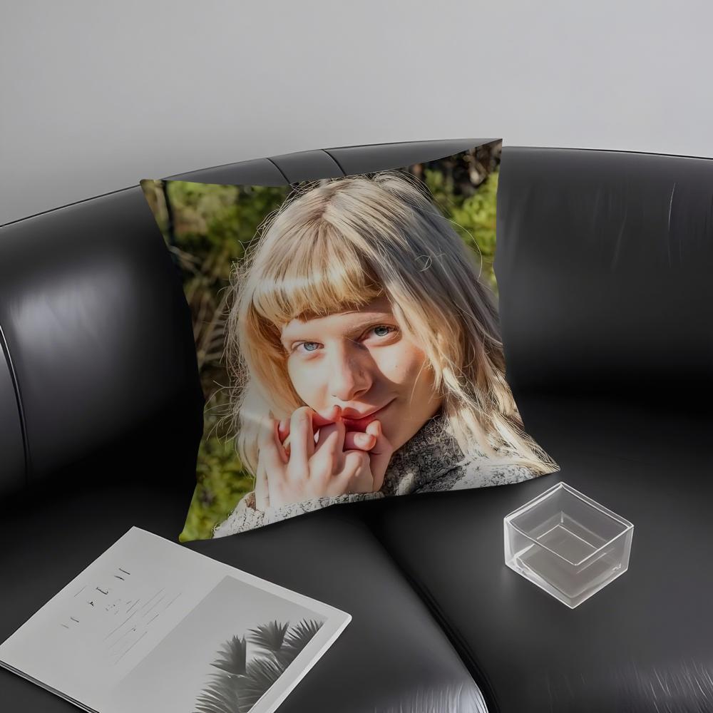 A-Aurora Singer Cushion Cover Pillowcase Ultra Soft Skin Friendly Fabric Cloud Like Comfort & Concealed Zipper