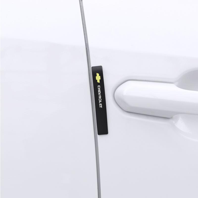6Pcs Car Door Rubber Strip Sticker Anti Collision Protective For Chevrolet Corvette Montana TrailBlazer Silverado Traverse Cruze